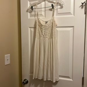 CottonOn White Sundress With Lace Detail